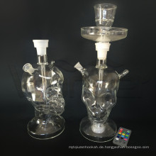 Skelett Art Glas Shisha Shisha für den Großhandel